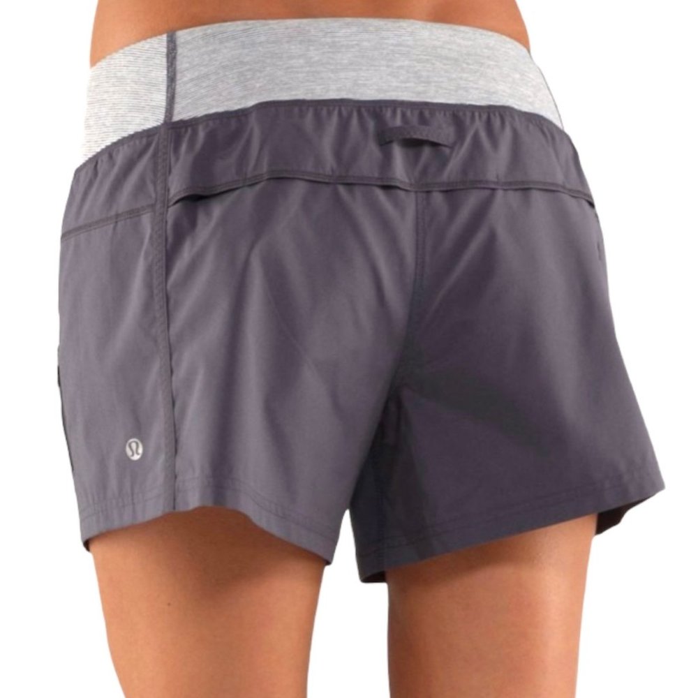 Lululemon All Sport Short in Snowy Owl, Womens 10, Built-In Panty, Athletic